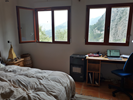 The master bedroom with amazing views of the mountains...